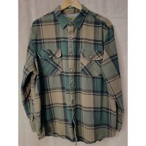 Anchorage Expedition Brand Flannel Plaid Green Heavy Quality Men's Size XXL‎
